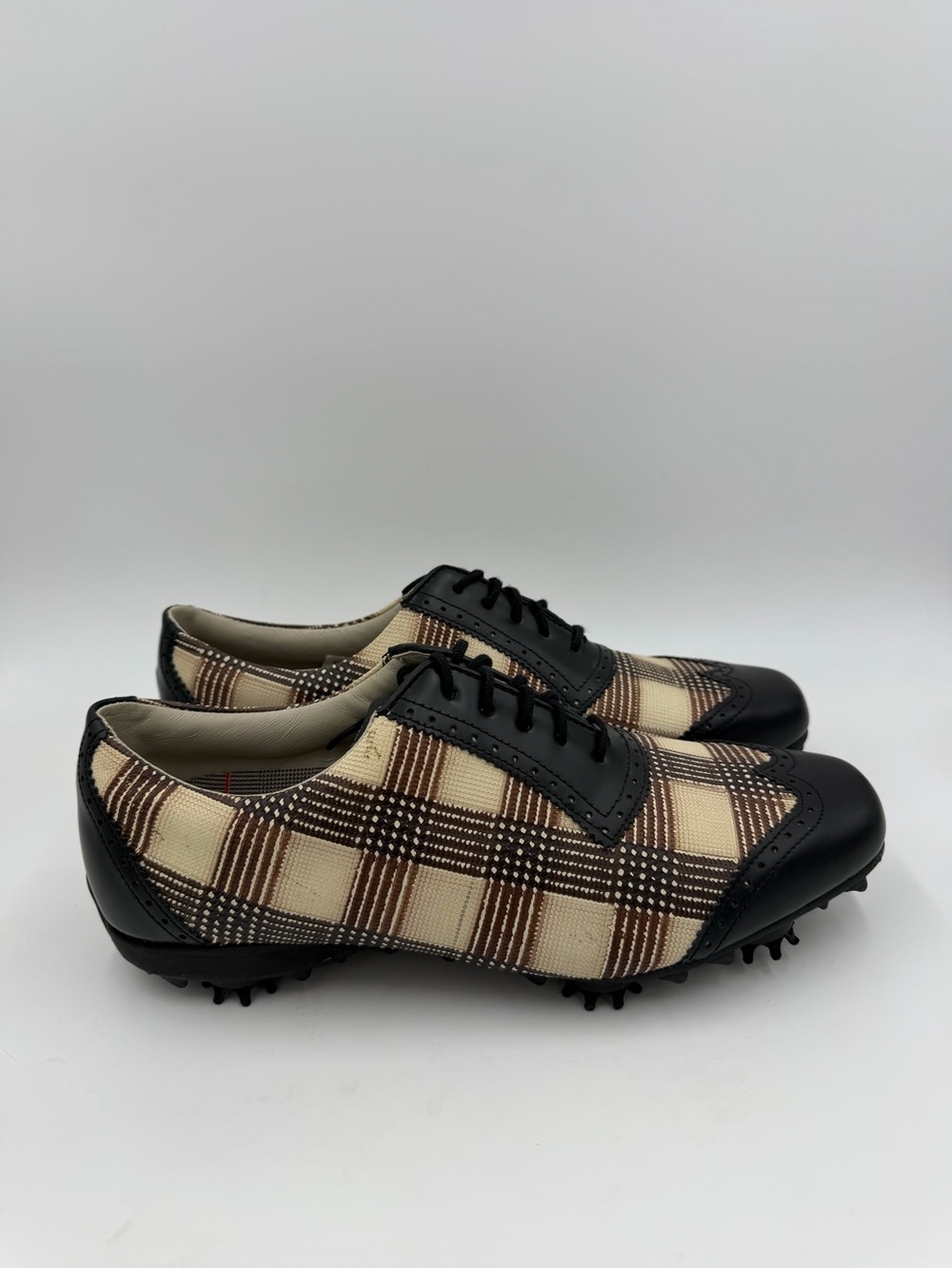 FootJoy LoPro Collection Shoes Womens Golf Cleats Black Leather Spikes 97174 10M